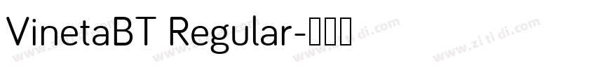 VinetaBT Regular字体转换